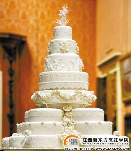 威廉王子婚禮上巧克力蛋糕