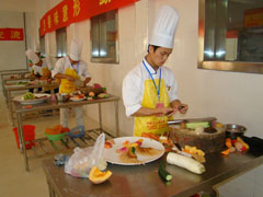 花色拼盤比賽現(xiàn)場(chǎng)一角