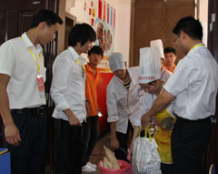 食品雕刻比賽檢錄入場(chǎng)